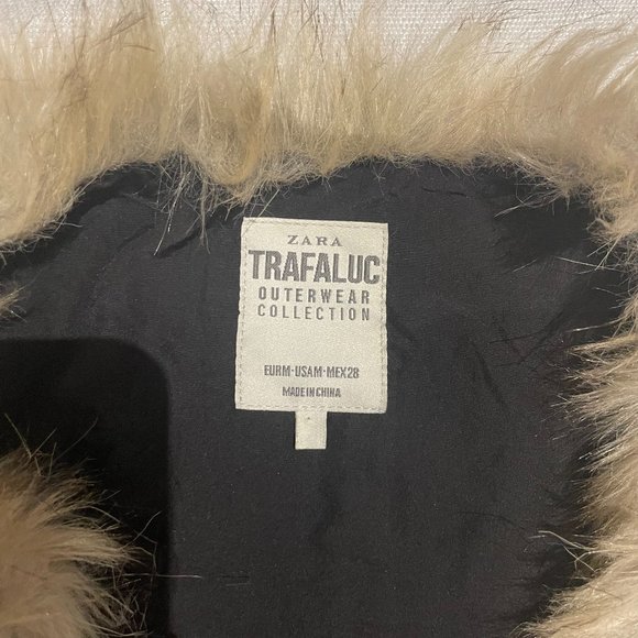 Zara Vest Faux Fur Tan Light Brown - Medium - Picture 3 of 8